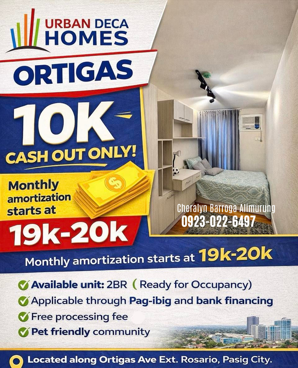 LOWEST CASH OUT at Urban Deca Homes Ortigas! in Bicol — real estate listing image 1